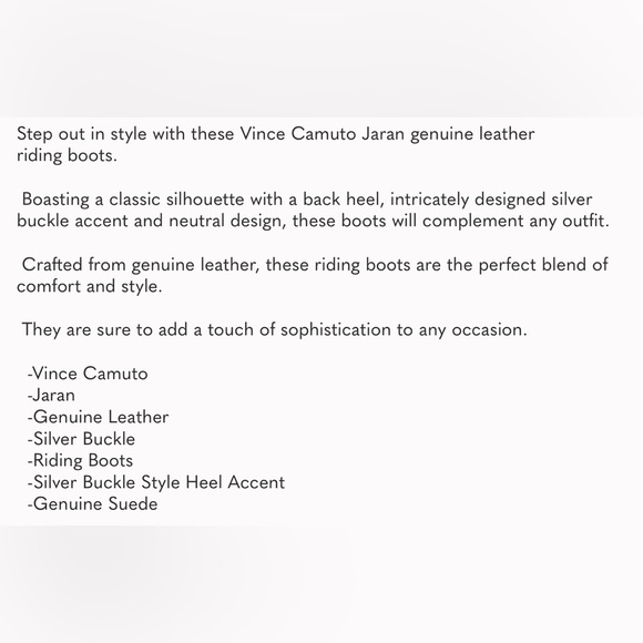 Vince Camuto Jaran leather suede riding boots Size 6.5 - Picture 16 of 16